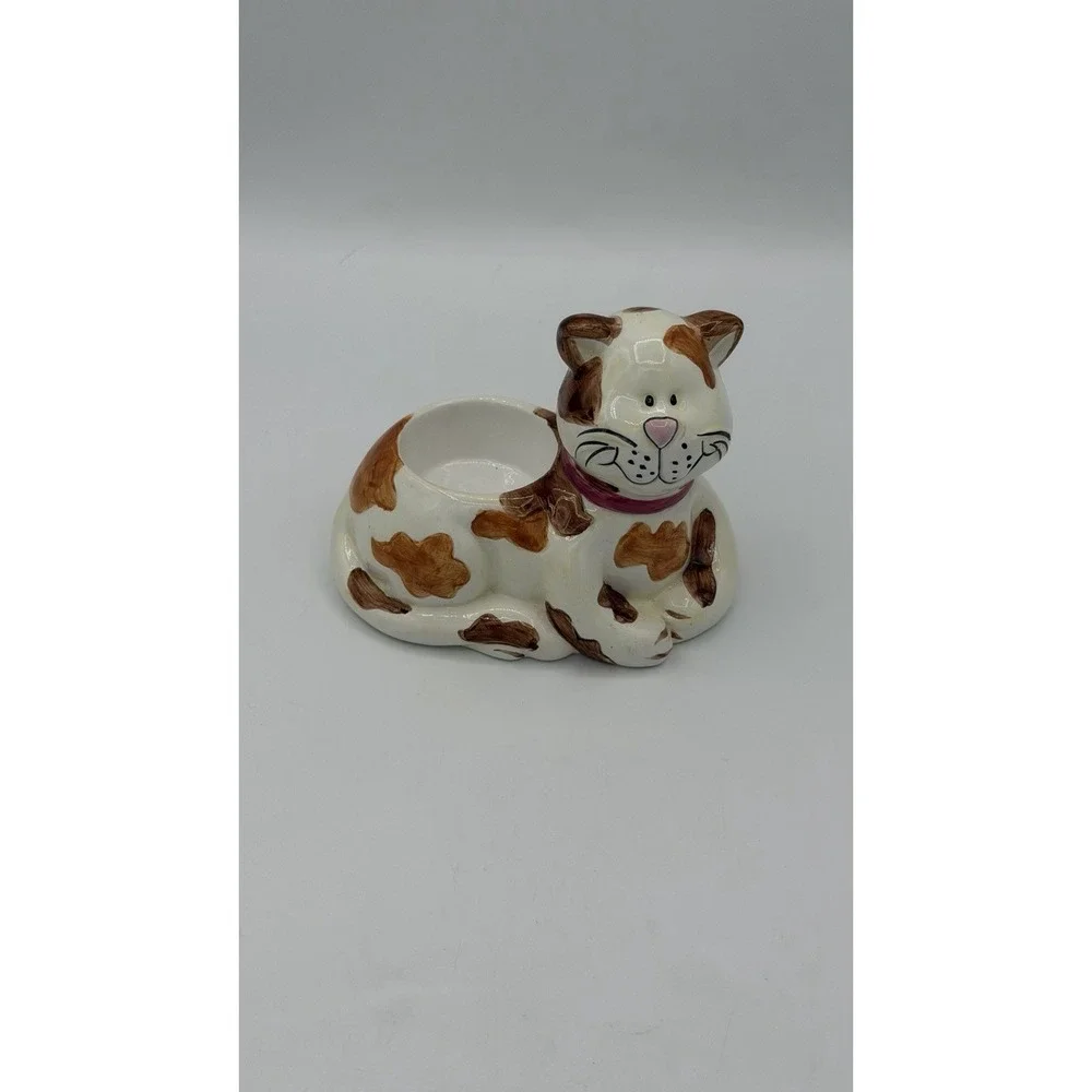 Waxcessories Cat Tales Calico Kitty Tealight Candle Holder